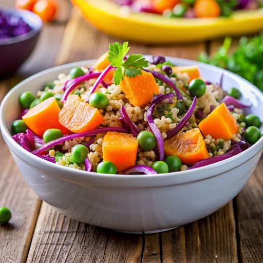 मसालेदार सब्ज़ियों से भरपूर क्विनोआ बाउल